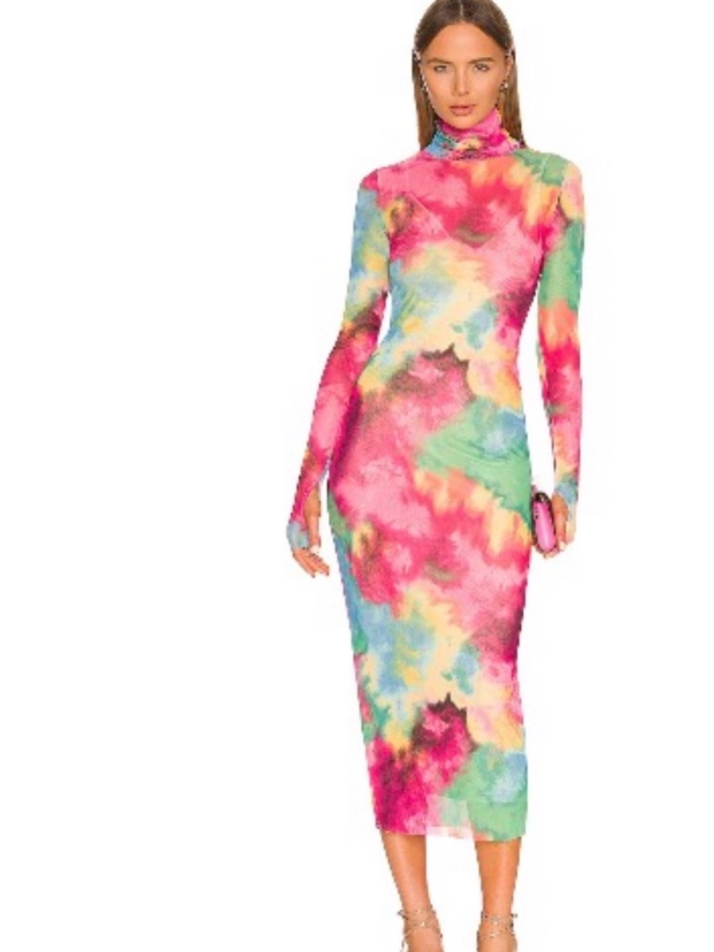 Revolve -Tie-Dye Long Sleeve Midi Dress - Picture 3 of 3